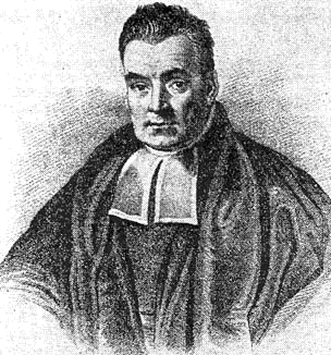 Thomas Bayes, in the portrait conventionally attached to his name. There is no verified likeness of Bayes; this image, from a 193690ya history of insurance, is of uncertain provenance and may not be him at all, which is a fittingly Bayesian situation to be in. (Public domain, via Wikimedia Commons.)