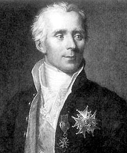 Pierre-Simon Laplace, who did most of the actual work of turning Bayes’s drawer-essay into a working theory of inference, and who arguably deserves the name. Portrait after Sophie Feytaud. (Public domain, via Wikimedia Commons.)